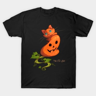 Mili Fay’s Halloween Pumpkin Cat T-Shirt